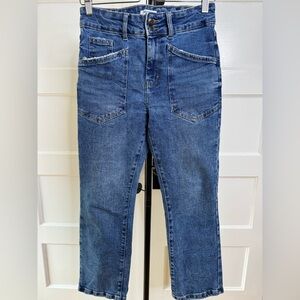 ❤️ Highrise flare ankle length denim jeans